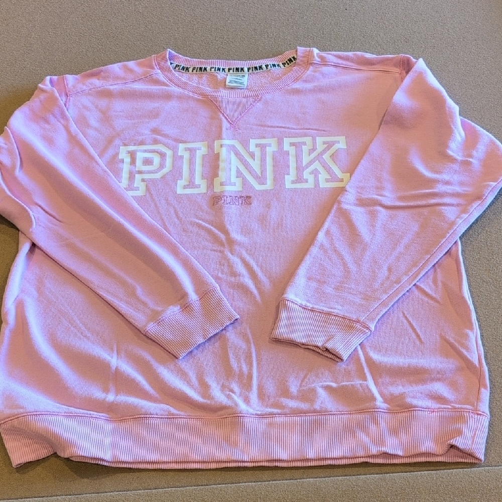 PINK Victoria's Secret Pink Crew Neck Sweater Relaxed Fit